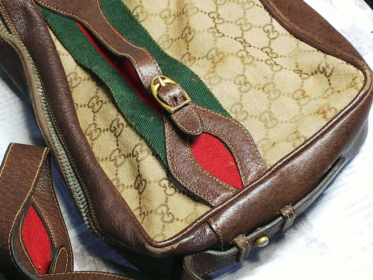 5151○GUCCI/オールドグッチ ビンテージバック 的詳細資料 | One Map