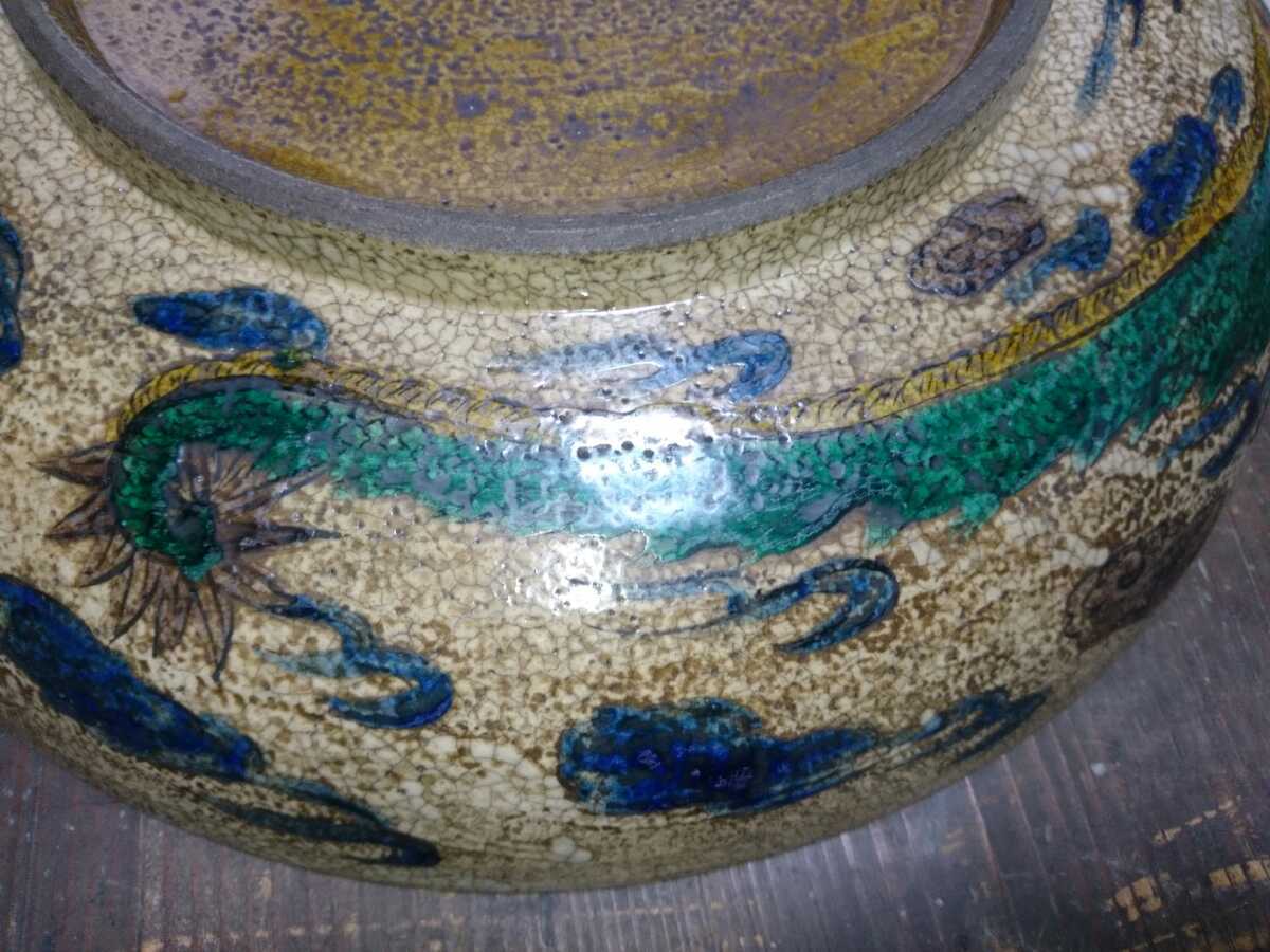古九谷吉田屋青手色絵楼閣山水図大皿(江戸中期) | www