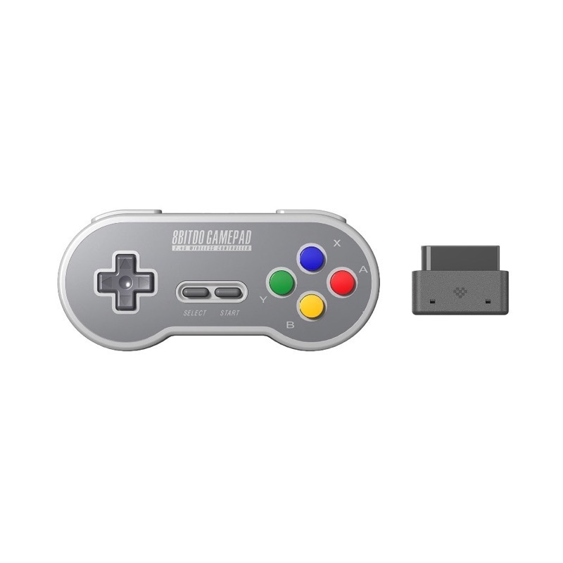 【 送料無料 】8BitDo SN30 2.4g ワイヤレス コントローラー レシーバー / スーパーファミコン カラー / SNES_※メーカー画像