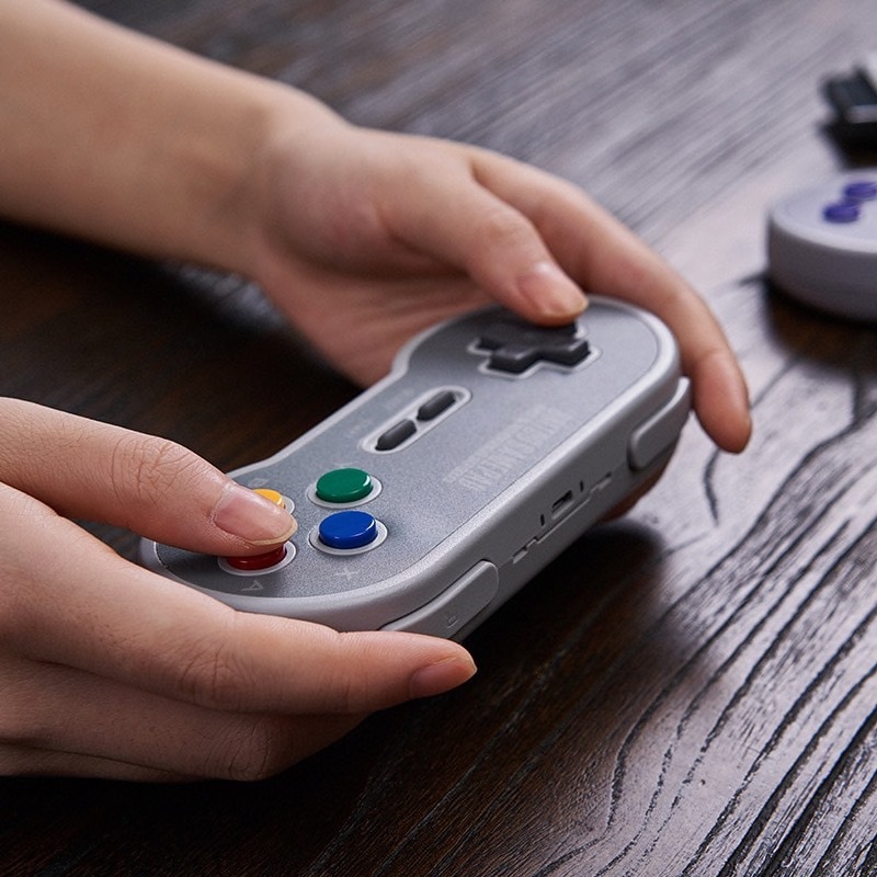 【 送料無料 】8BitDo SN30 2.4g ワイヤレス コントローラー レシーバー / スーパーファミコン カラー / SNES_※メーカー画像