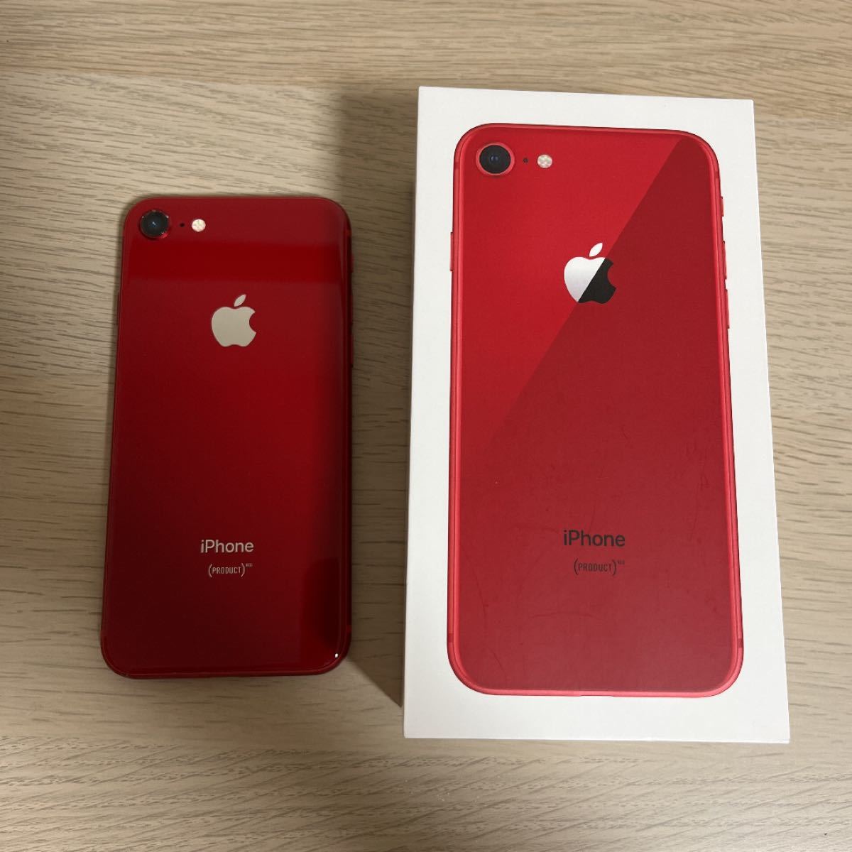 ポイント2倍 iPhone8 64GB 赤色 イヤホンなし 箱付き docomo - 通販 