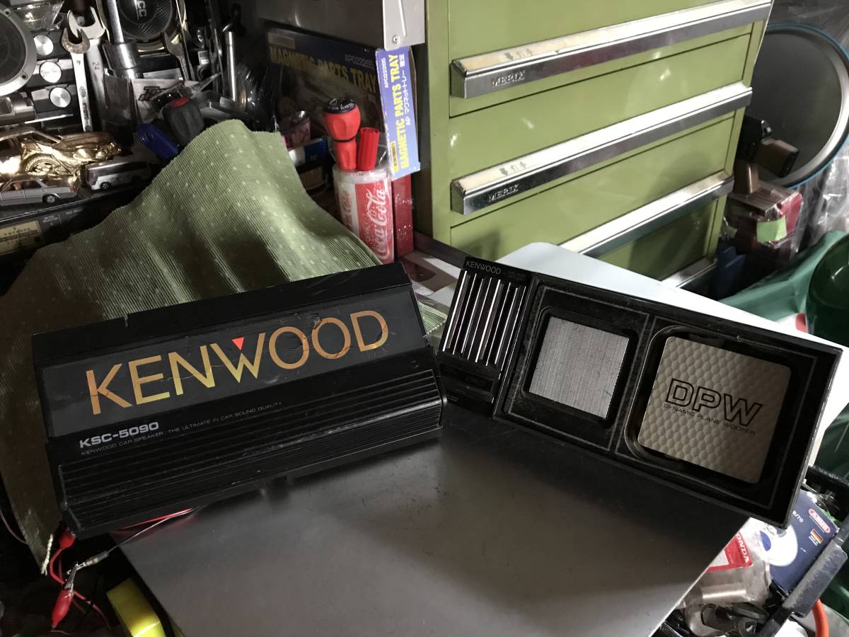 当時物 KENWOOD ケンウッド「KSC-5090」 イルミネーション3WAYスピーカー左右セット旧車ネオクラ