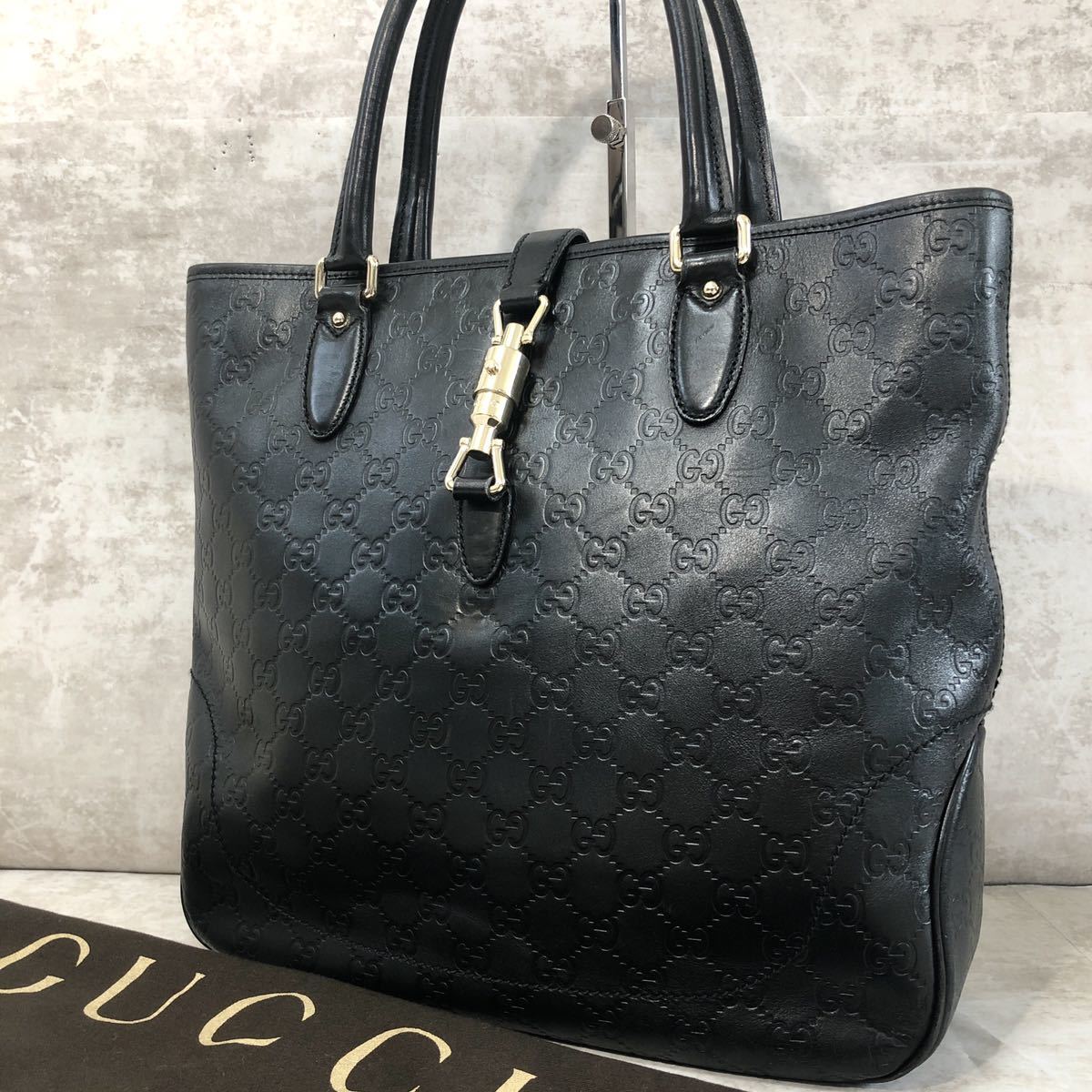 １円【極美品】GUCCI グッチ シマ ビジネスバッグ トート ブリーフ