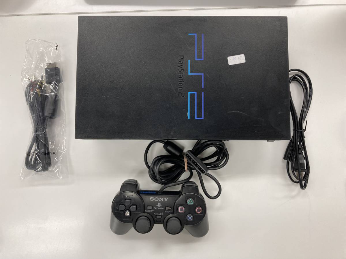 レンズと電池交換品　22-0421-09　プレイステーション2　本体一式動作品　SCPH-15000