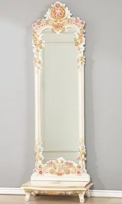 特価! アンティーク調ロココ調 女王様の薔薇ローズの大型姿見 特価! アンティーク調ロココ調 女王様の薔薇ローズの大型姿見