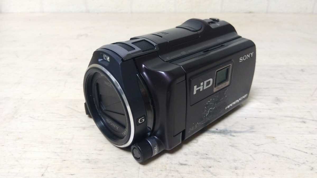 47■SONY ビデオカメラ Handycam ハンディカム HDR-PJ800 プロジェクター機能搭載 通電確認済 ジャンク現状品_画像1