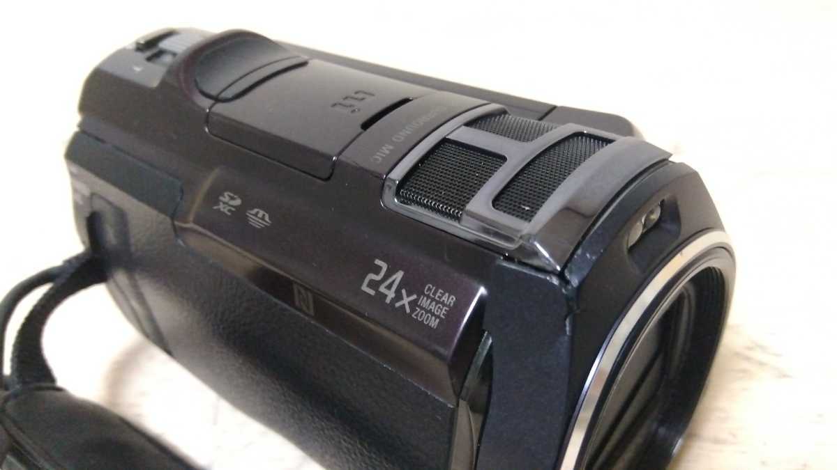 47■SONY ビデオカメラ Handycam ハンディカム HDR-PJ800 プロジェクター機能搭載 通電確認済 ジャンク現状品_画像2