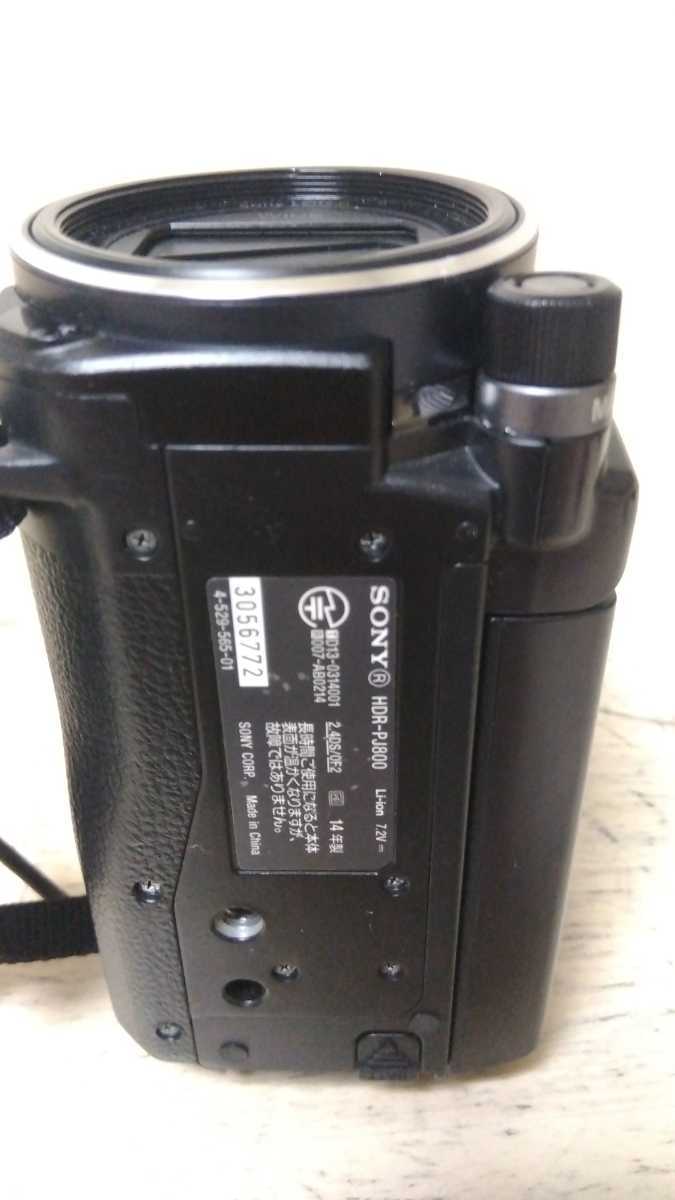 47■SONY ビデオカメラ Handycam ハンディカム HDR-PJ800 プロジェクター機能搭載 通電確認済 ジャンク現状品_画像10