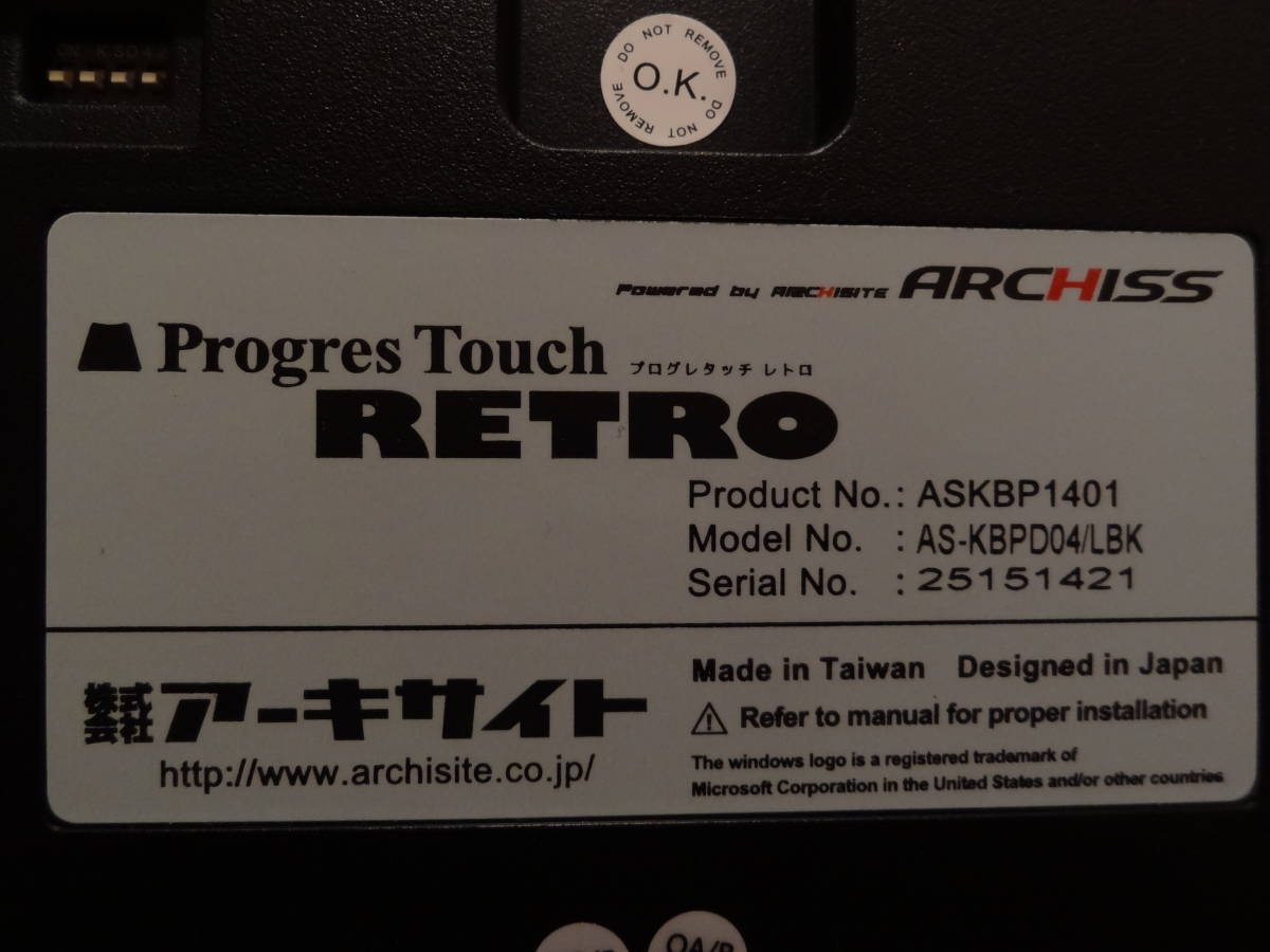 Progres Touch RETRO（AS-KBPD04/LBK）動作未確認：ジャンク品_画像5
