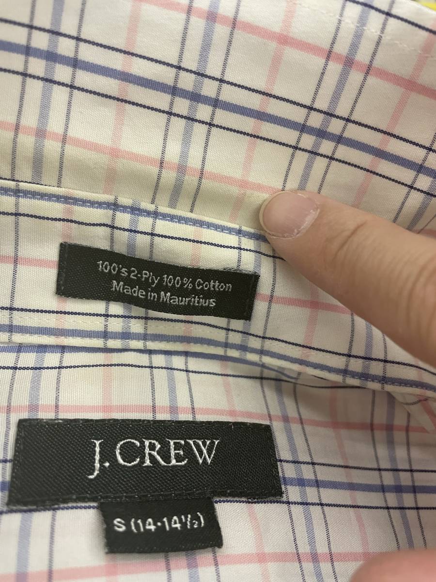 値下げ交渉 承ります J Crew シャツ ジェイ クルー J.クルー J.CREW 長袖シャツ S SHIRT 14-14 1/2_画像6