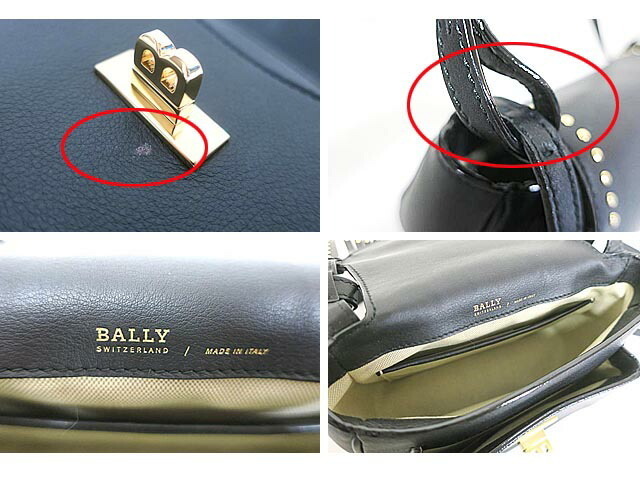 BALLY バリー バッグ ショルダーバッグ レディ―ス ブラック スタッズ
