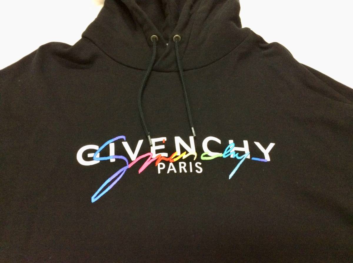 送料無料】GIVENCHY ジバンシー パーカー メンズ ブラック ロゴ サイズ