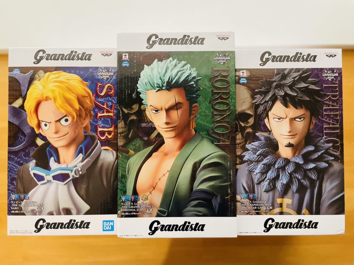 新品未開封 ワンピースgrandista ロロノア ゾロ トラファルガー ロー サボ Product Details Yahoo Auctions Japan Proxy Bidding And Shopping Service From Japan