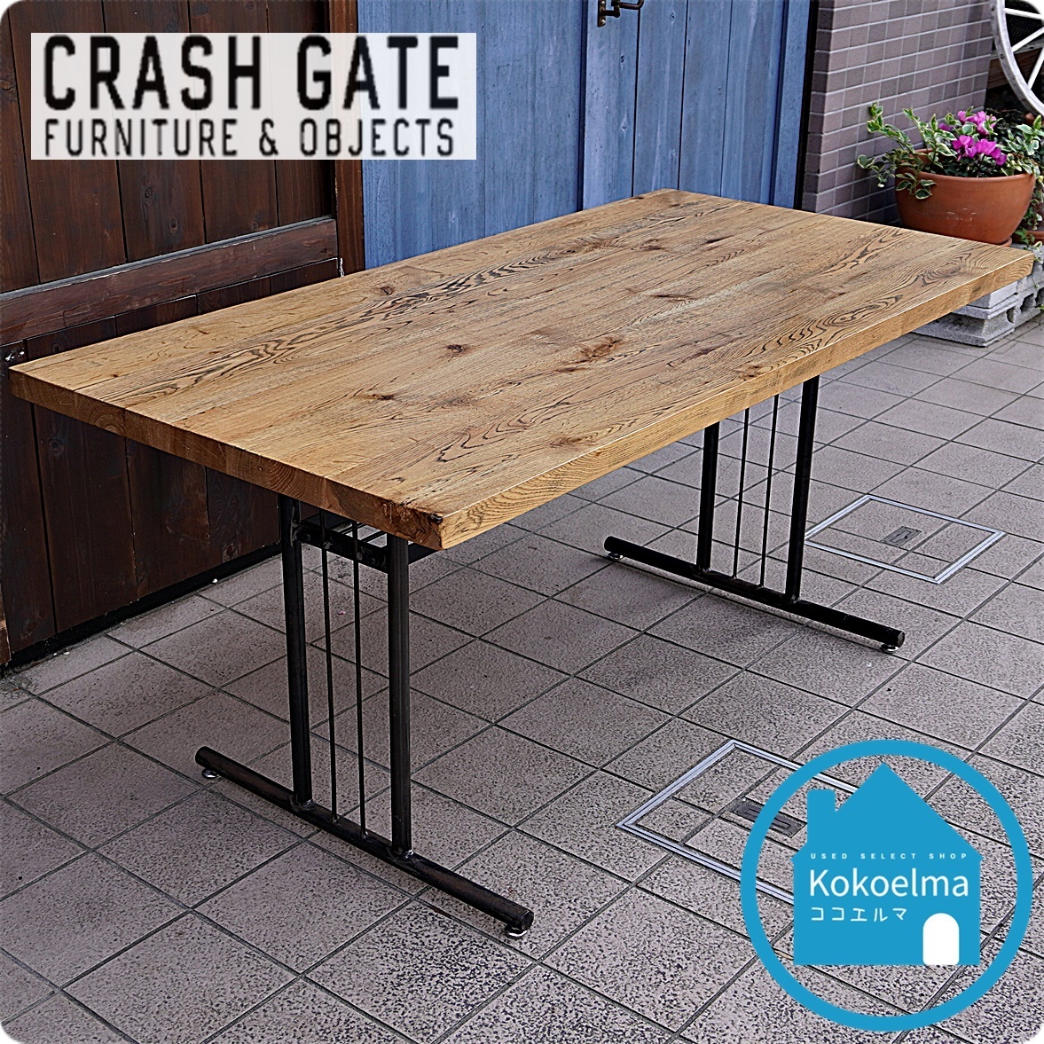 最高品質の CRUSH GATE クラッシュゲート 2021人気特価 GRIT グリット ダイニングテーブル インダストリアル CD142 ヴィンテージ風 LDテーブル 140cm