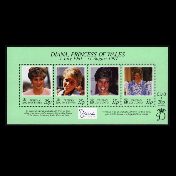 #toli Stan da Koo nya stamp 1997 year Diana .4 kind seat 