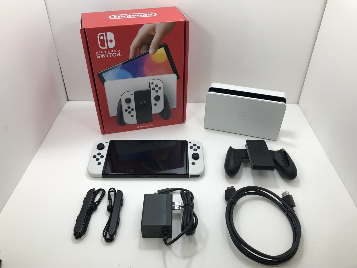 1 1円 Nintendo Switch本体 有機ELモデル ホワイト み 欠品有 保証印 