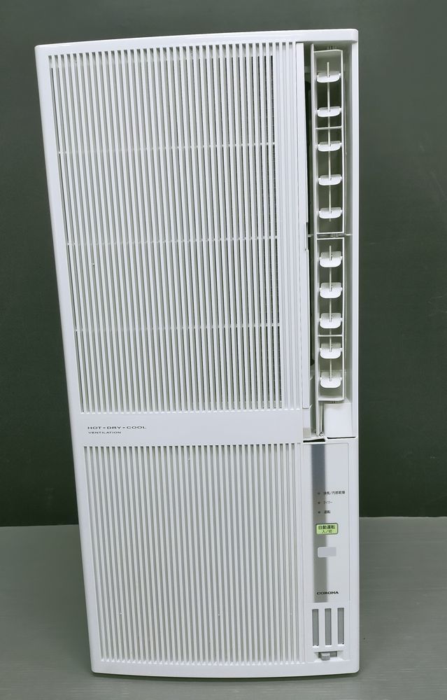NY105】暖房付 CORONA コロナ 窓用ルームエアコン CWH-A1820 冷暖房