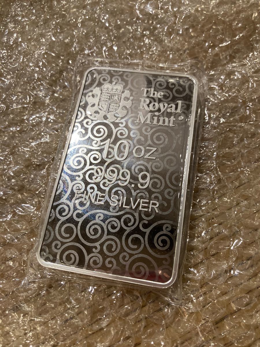 10oz ロイヤルミント 2021 ウナとライオン シルバーバー 10オンス