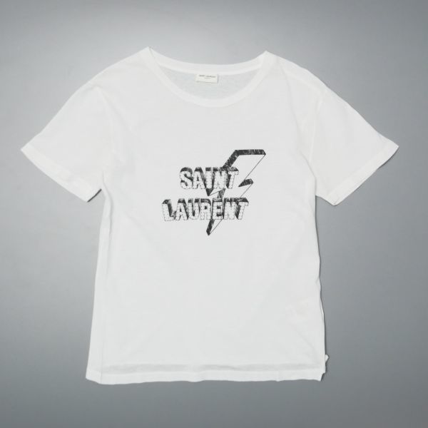 Saint Laurent サンローラン サンダーボルトTシャツ XS-