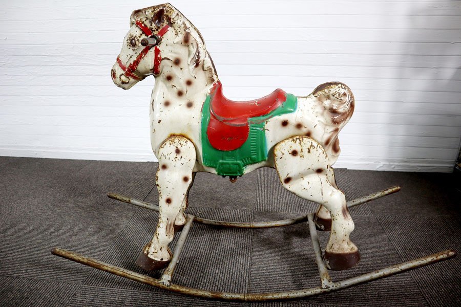 AR7774* antique goods * American direct import * rocking chair * horse *W1090 H780 D380*