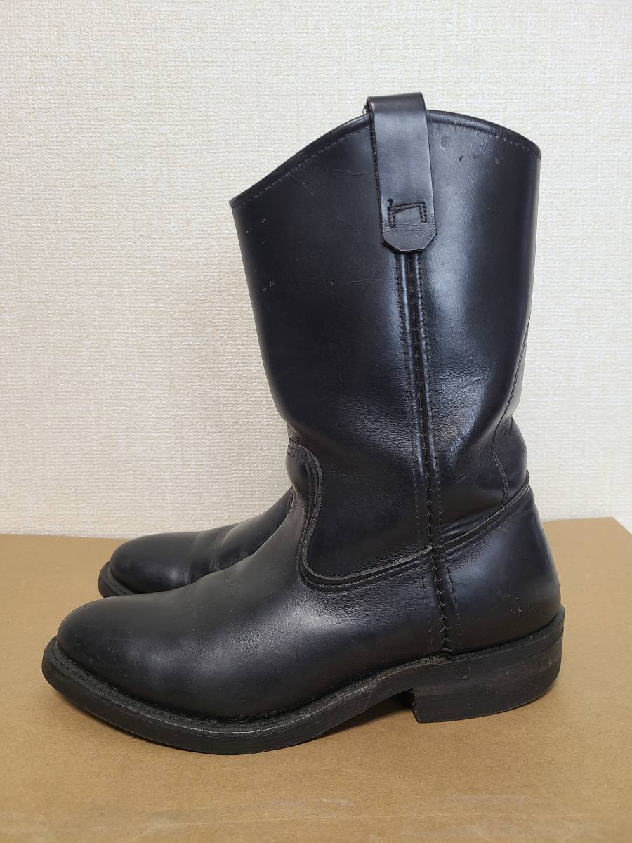 REDWING/レッドウィング/ペコスブーツ/US7/ブラック/8155/旧羽タグ/510