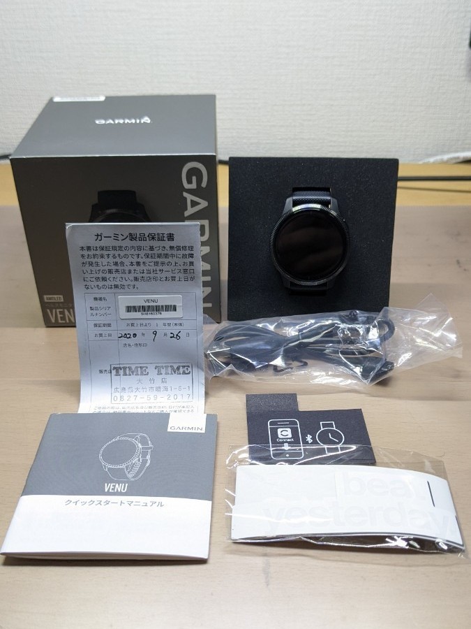 即日発送】GARMIN VENU BLACK | bedouingardenvillage.com