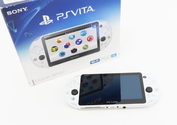 ○【SONY ソニー】PS Vita Wi-Fiモデル PCH-2000 グレイシャー