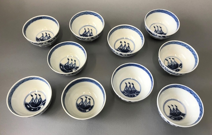 中国 煎茶碗(2客)新渡 成化年製銘 無傷 - 通販 - gofukuyasan.com