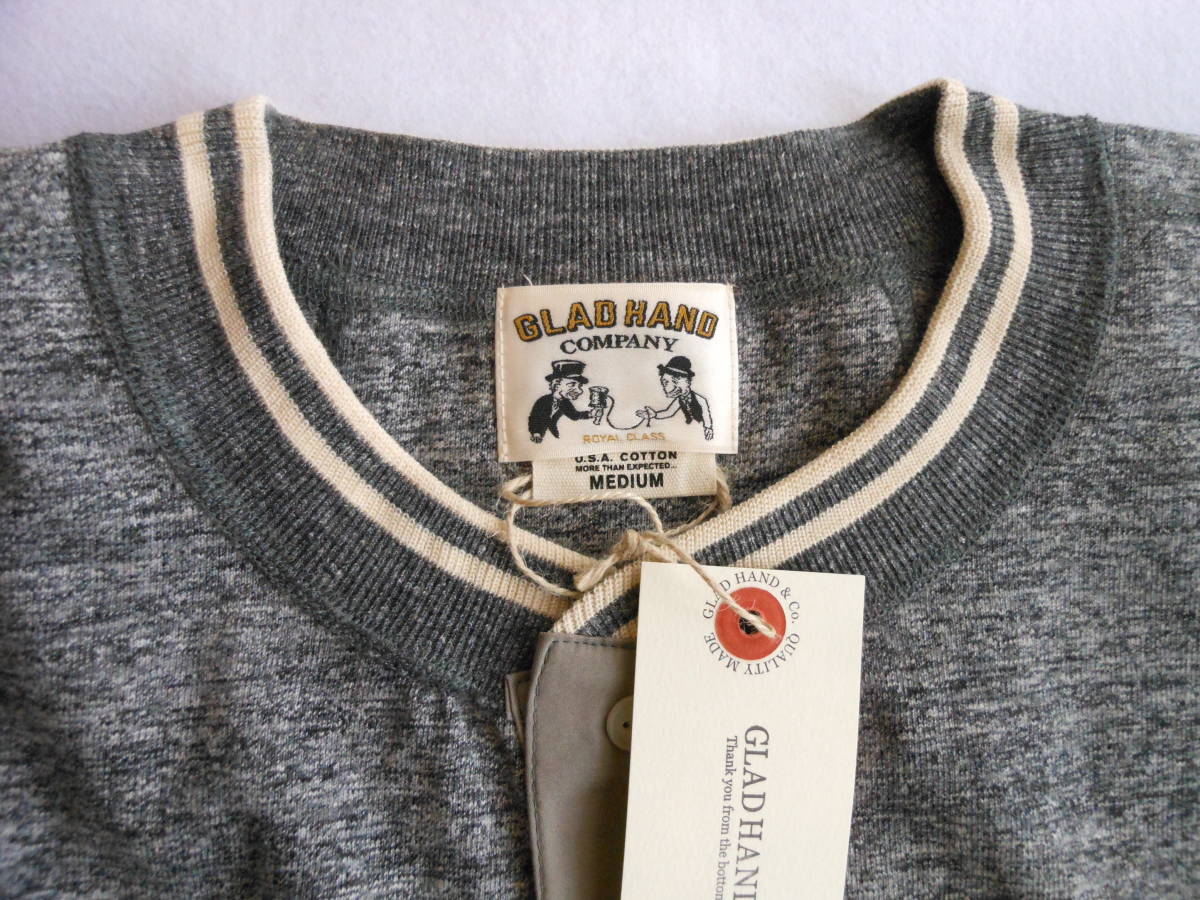 新品☆GLAD HAND グラッドハンド 「R-08 ROYAL HENRY POCKET L/S T