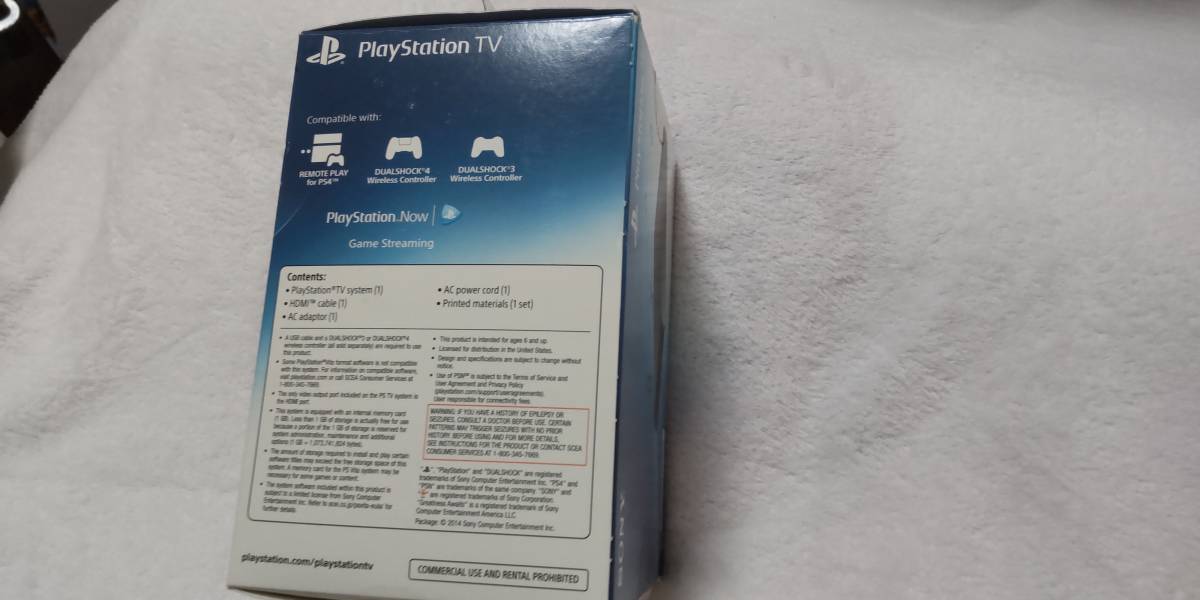 PlayStation Vita TV海外版(ブラック) 未使用新品