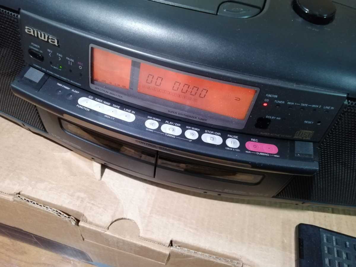バブルラジカセ AIWA アイワ CSD-SR70 リモコン有り CD、ラジオ