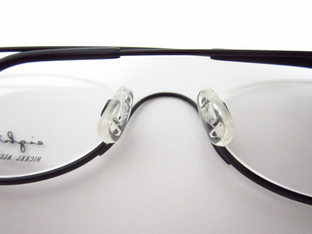 ◆EIGHT G　8グラム　G-24　エイトジー　オーバル型　アンダーリム　ブラック　眼鏡　未使用品_画像8