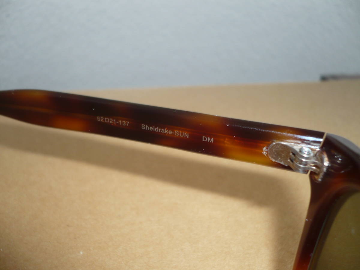 OLIVER PEOPLES Sheldrake-SUN DM Polarized サングラス 日本製 国内正規品 新品未使用 デッドストック 廃盤 505-SUN MP-2 Webb-SUN_画像9