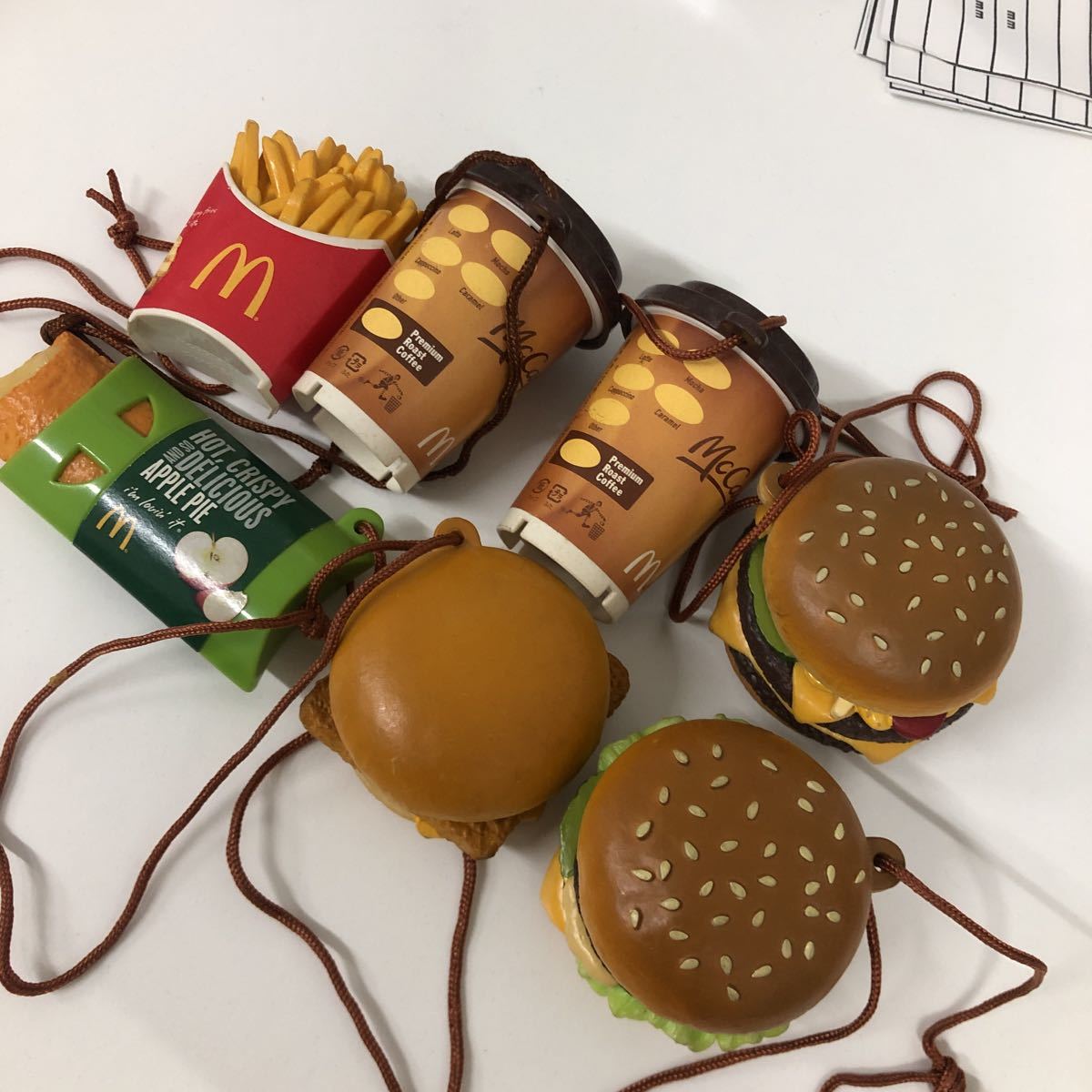 マクドナルド ハッピーセット ストラップ マック 食品サンプル レトロ