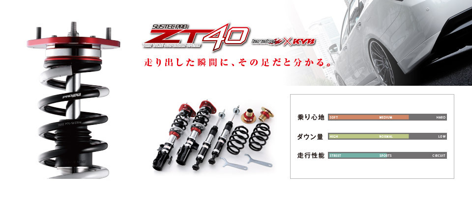 【TANABE/タナベ】 車高調 SUSTEC PRO ZT40 トヨタ ヴェルファイアハイブリッド ATH20W 2011/11~2015/1 [ZT40ATH20WK]_画像2