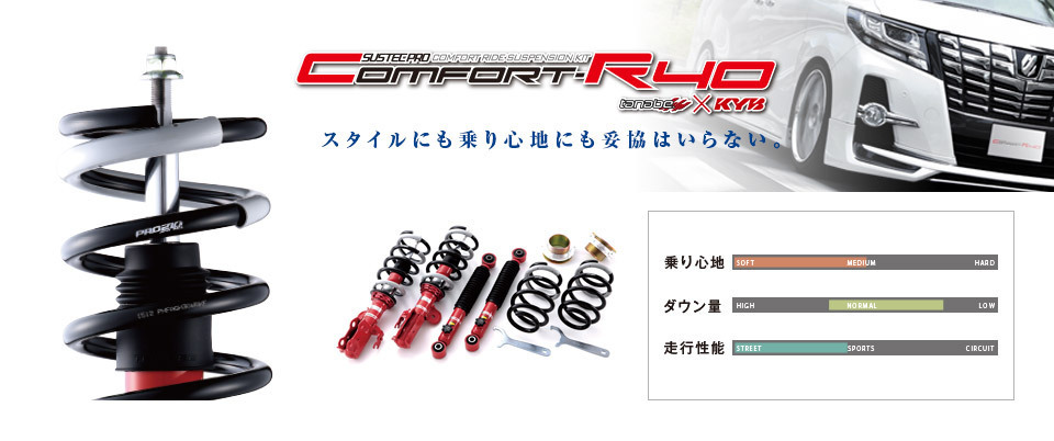 【TANABE/タナベ】 車高調 SUSTEC PRO CR40 トヨタ アルファード GGH25W 2008/05~2015/1 [CR40NH20WK]_画像2