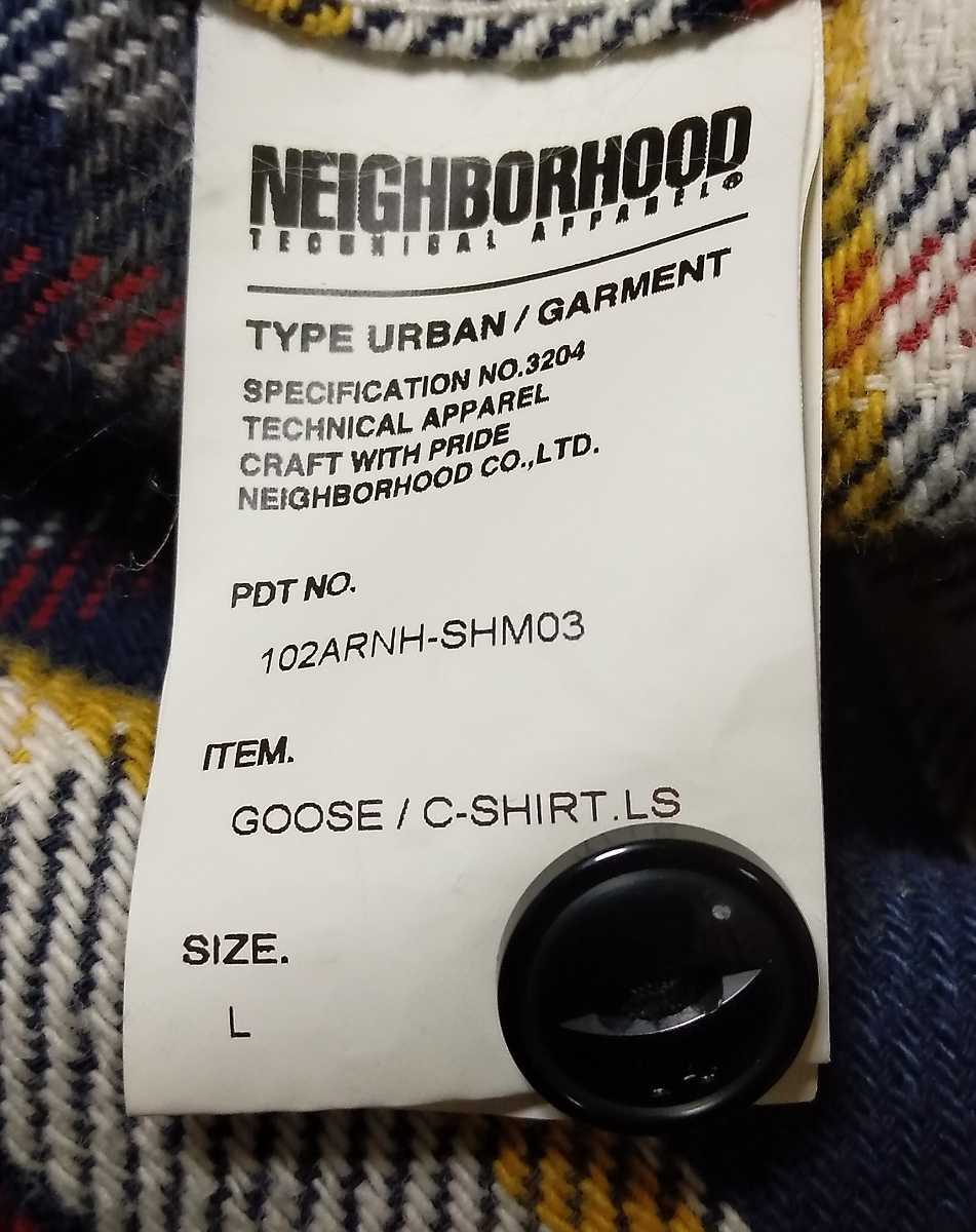 島菜有 着用 ネイバーフッド NEIGHBORHOOD ネルシャツ チェックシャツ