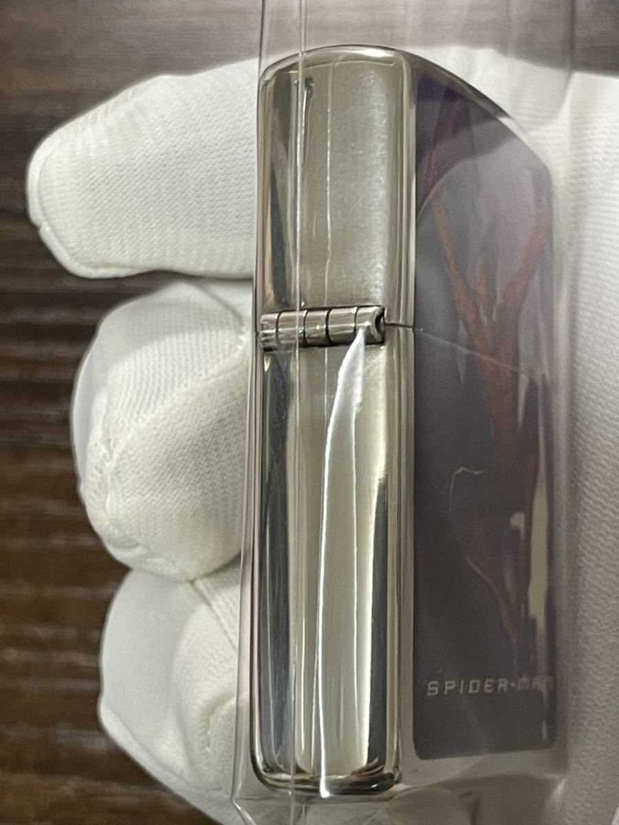 zippo スパイダーマン 限定品 両面加工 希少モデル 2002年製 SPIDER MAN MARVEL シリアルナンバー NO.0805 専用ケース 保証書付き