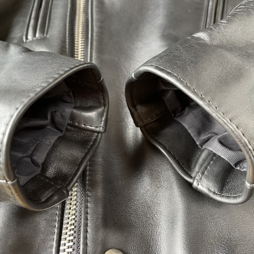 超美品☆Lewis Leathers ルイスレザー LIGTNING ライトニング レザージャケット カウハイド タイトフィット ブラック/36 送料無料_画像6