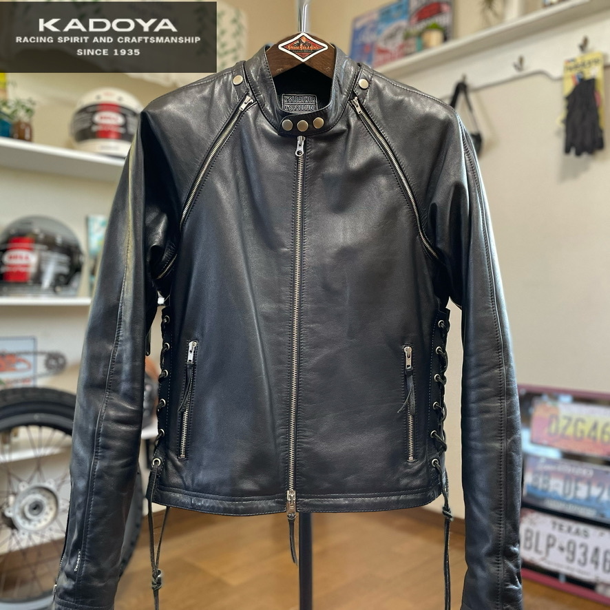 Yahoo!オークション - 袖取り外し式 KADOYA カドヤ 牛革 レザー Yahoo!オークション - 袖取り外し式 KADOYA カドヤ 牛革 レザー