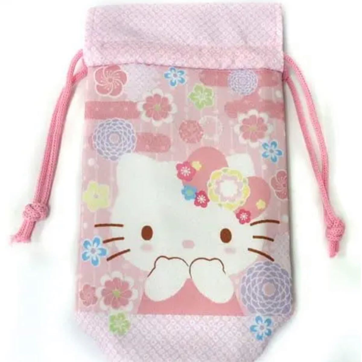 キティちゃんの巾着ボトルケース☆ (◇ハローキティ ペット キティちゃんの巾着ボトルケース☆ (◇ハローキティ ペット
