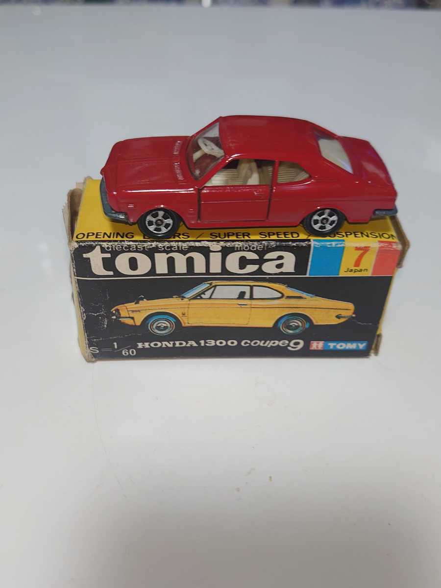 トミカ7-1-③ホンダ1300クーペ9(1Aホイール)色指定箱 希少品 日本製
