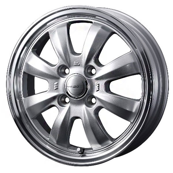 WEDS グラフト８S 14x4.5J +45 4H/P.C.D.100 シルバー N WGN(JH1-4) 向け ホイール4本 送料無料/条件有_画像2