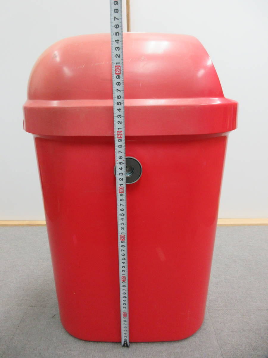 M【4-17】□9 Coca-Cola コカ・コーラ ゴミ箱 空き缶入れ ダストボックス マグネット付き プラスチック製 ※やけあり / レトロ_画像5