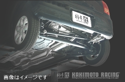 自動車関連業者直送限定 柿本 マフラー KRnoble Ellisse クリスタルAB MAZDA AZワゴン DBA-MJ23S 後期 K6A NA 2WD (S52325B)_画像4