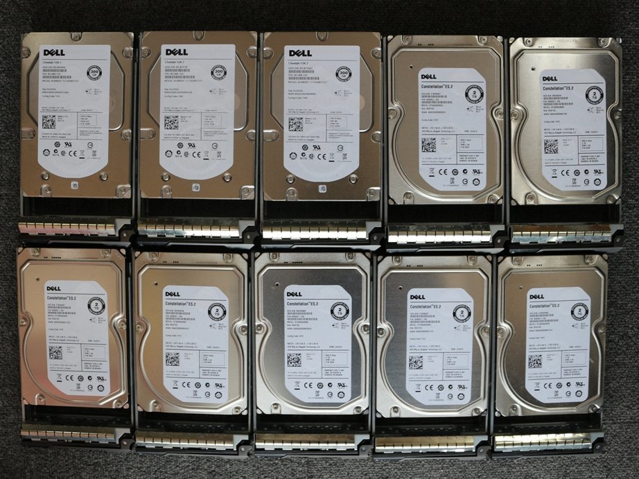 Dell PowerEdge T620 E17S サーバー Xeon E5-2609×2枚 2.40GHz HDD2TB×7個+HDD300GB×3個 メモリ2GB×24枚 _画像5