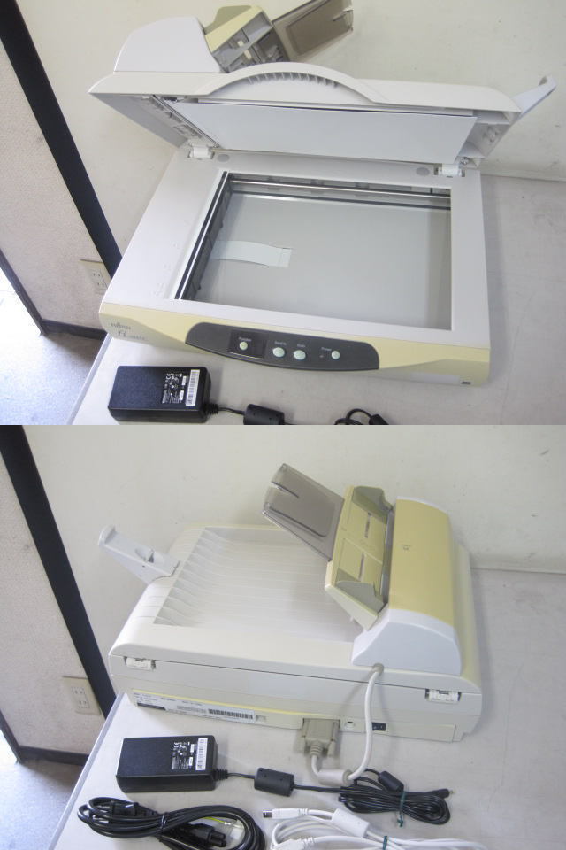 * Fujitsu /fujitsu*A4 color scanner *fi-5015C*AC adapter etc. accessory attaching *ADF installing * scan excellent *21180
