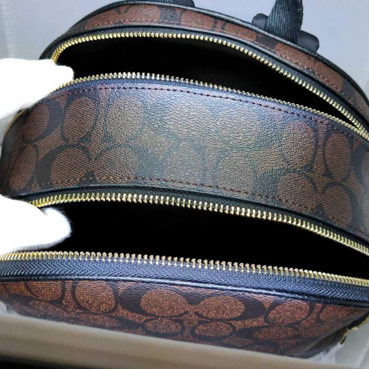 ☆COACH☆コーチ☆ リュック レディース用 レザー シグネチャー ダーク