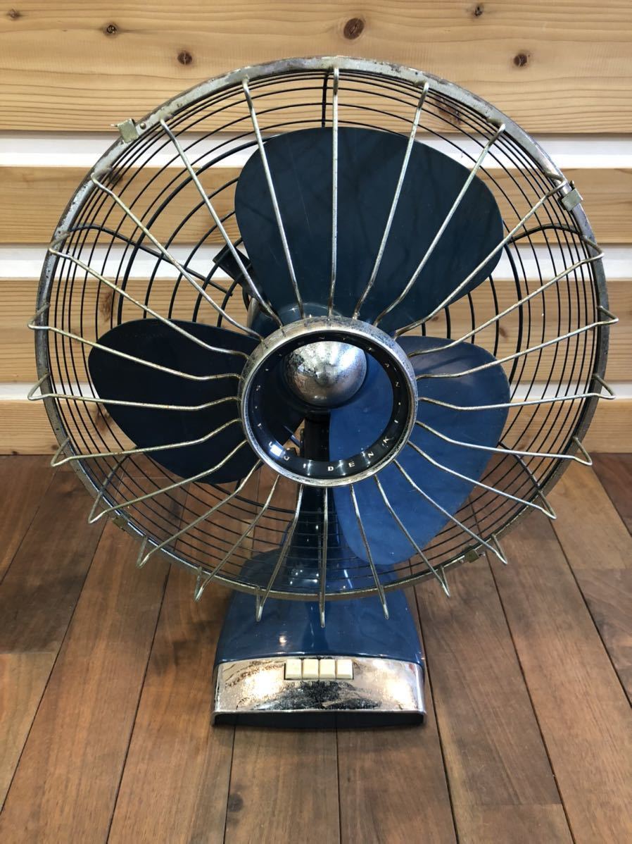 FUJI DENKI 富士電機 扇風機 FKS 3061 30cm SILENT FAN サイレントファン プリマドンナ フジ 昭和 ビンテージ レトロ アンティーク_画像1