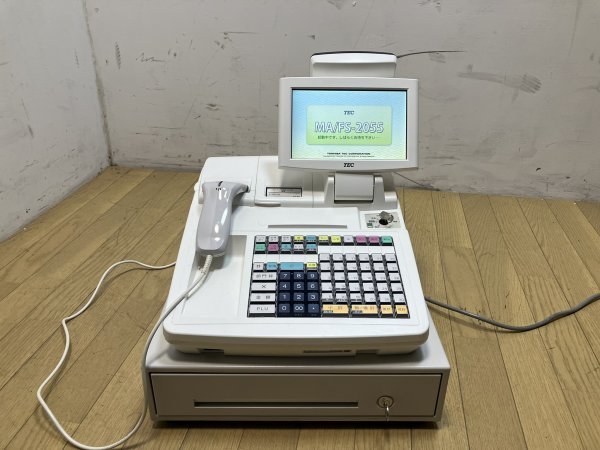 2132 TEC 東芝テック レジスター MA-2055-V2-R 高機能電子レジスター スキャナ付き 電子マネー QRコード決済対応 千葉県船橋市三咲 手渡可